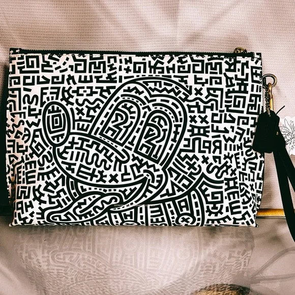 Coach Disney Mickey Mouse X Keith Haring Academy Pouch
